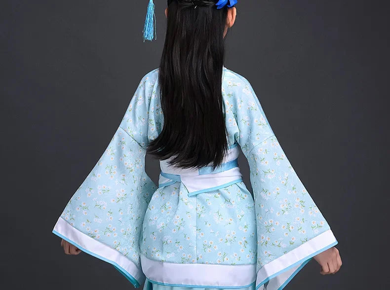 Ancient Costume Dance Girl Set Performance Show Child Clothing Cosplay Princess Chinese Traditional Dress for Girls Hanfu Dress