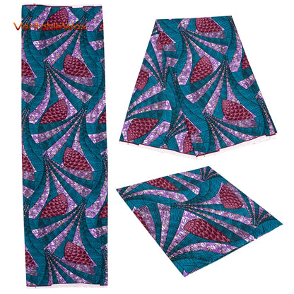 2024 Veritablewax Ankara Africa Prints Batik Wax Fabric African Dress Craft DIY Sewing Textile Polyester Nigeria Tissu N-24