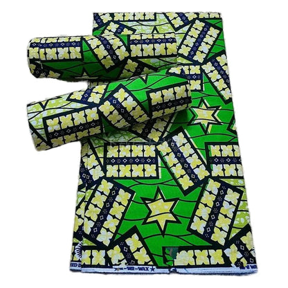 2023 New Hot Sell African Wax Fabric Ankara Wax Prints Fabric Ghana Guaranteed Veritable Wax 6 Yards Wholesale Prices