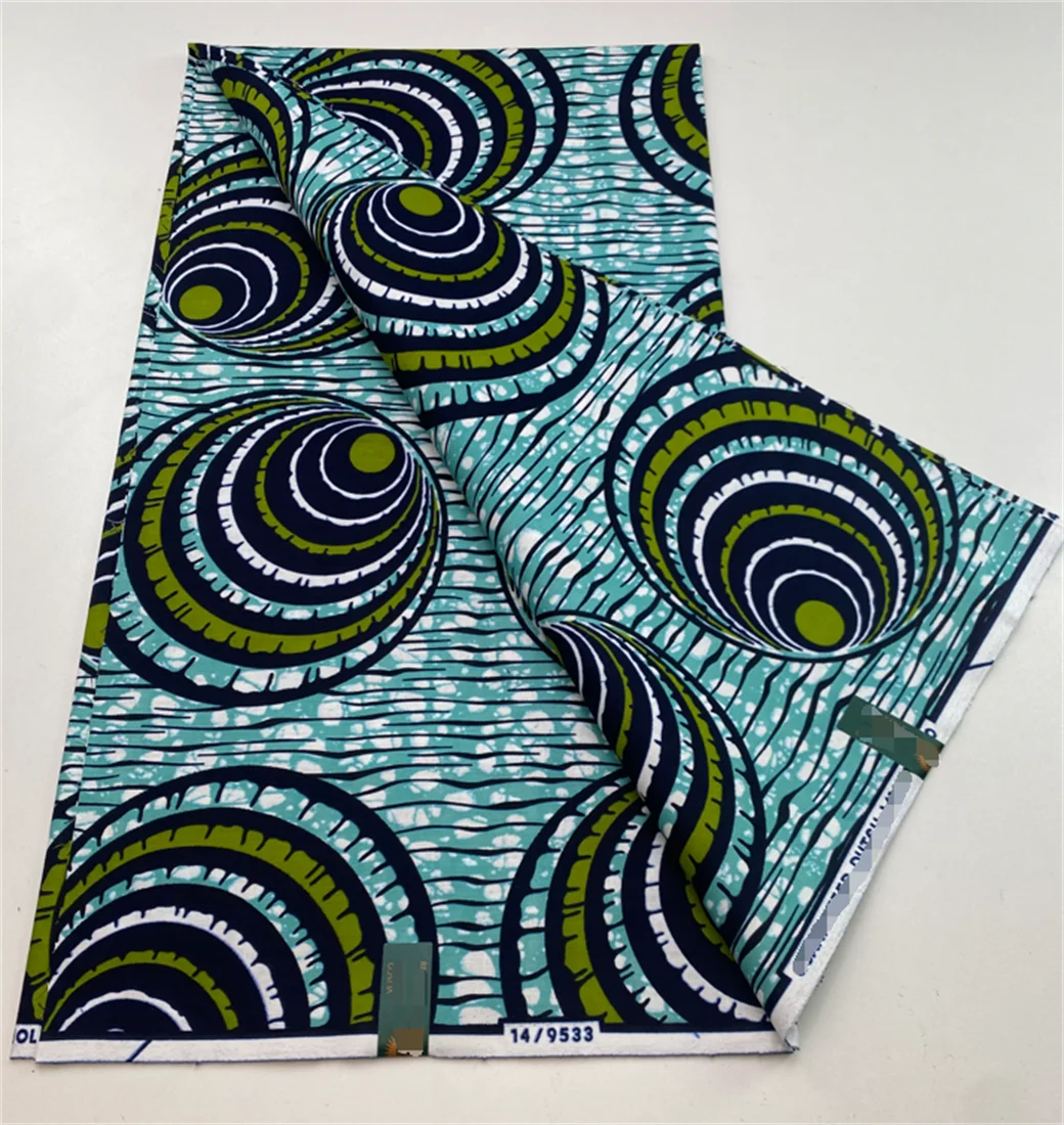 2024 African Real Wax Prints Fabric Nigerian Ankara Fashion Ghana 100% Cotton Veritable Guaranteed Original  Sewing Material