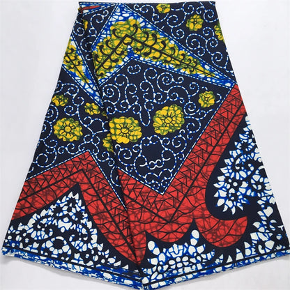 African Wax Fabric 2024 High Quality Nigeria Ankara Wax Fabric Ghana Style Print For Women DIY Cloth Dresses Sewing Materials