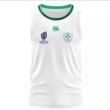 Ireland Vest Rugby Jersey 2025 Home Away Rugby Shirt T-Shirt Singlet Vest American Fashion Sportswear Men's Women's 3D Print Top