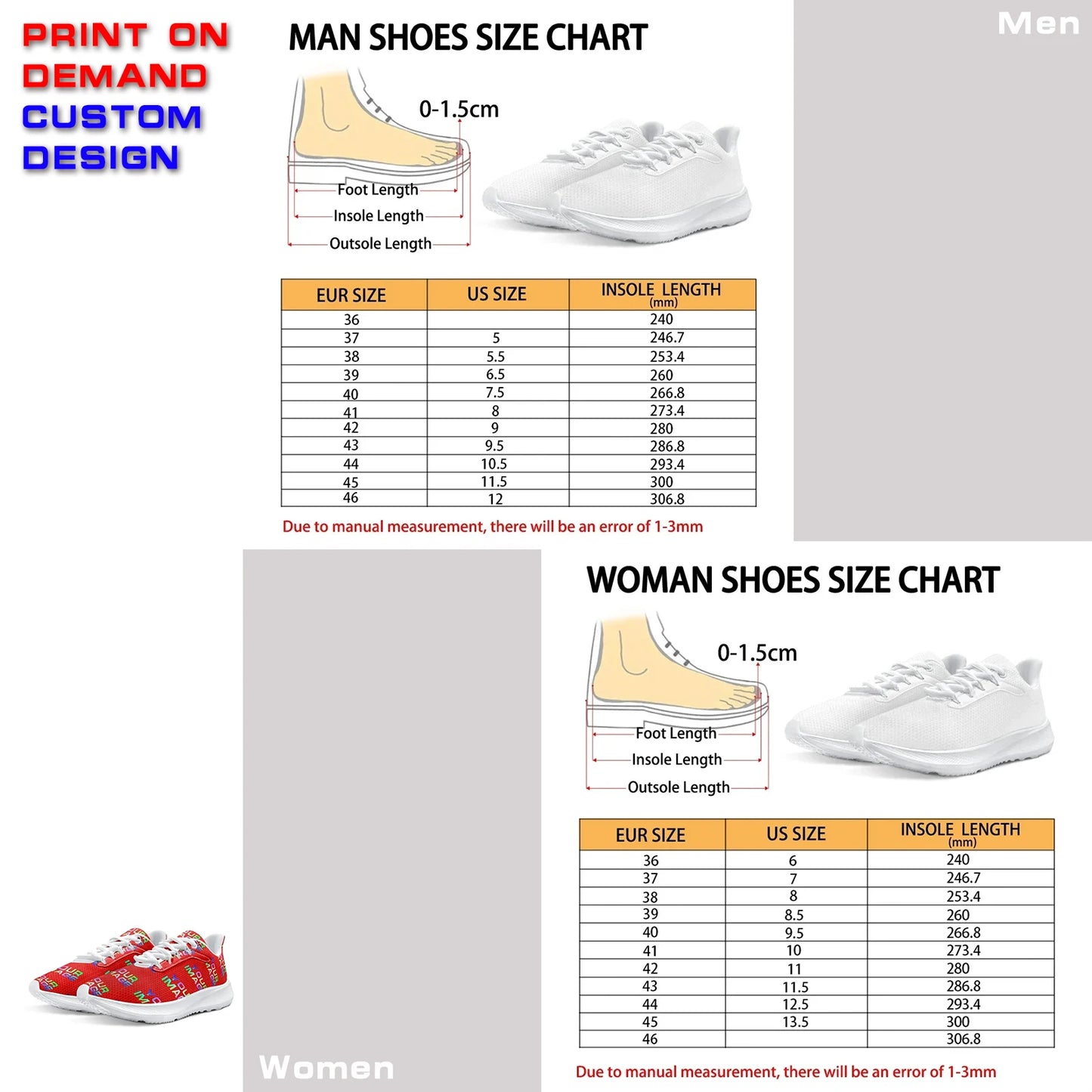 Custom Sneakers Canvas Flat Leather Boots Running Shoes Woman Man Print On Demand Image Design Holiday Matching DIY Dropshipping