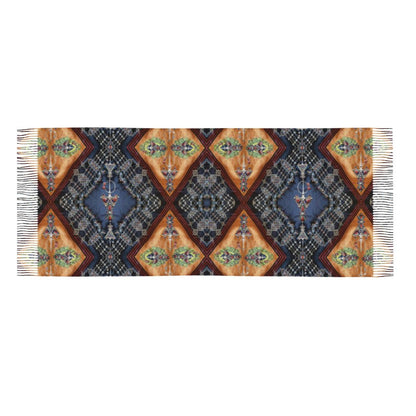 Kabyle Jewelry Scarf Wrap for Women Long Winter Fall Warm Tassel Shawl Unisex Amazigh Africa Ethnic Style Scarves